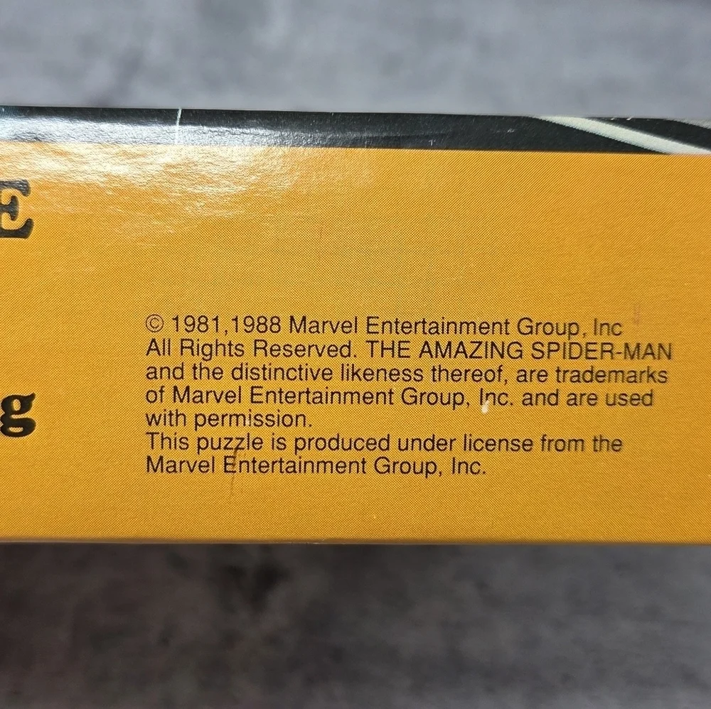 NEW Vintage 1988 The Amazing Spiderman 100 Piece Puzzle Marvel